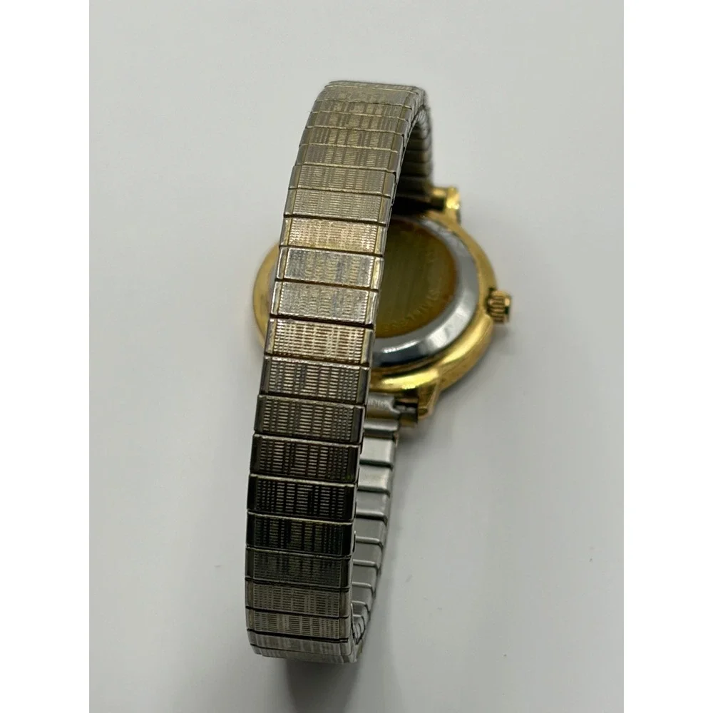 Linens n Things‎ Quartz Gold Tone Stretch Band Watch Roman Numerals